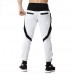 Men's Casual Stitching Color Slim Fit Joggers Sport Pants Side Drawstring Design Elastic Waist Pants