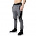 Men's Casual Stitching Color Slim Fit Joggers Sport Pants Side Drawstring Design Elastic Waist Pants