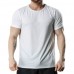 Quick-drying Sports T-Shirts Men's Thin Stretch Breathable Casual O-Neck Running Training Tops