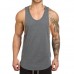 Men's Sleeveless Running Fitness Tops Breathable Solid Color Casual Quick-drying Sports Vest