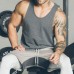 Men's Sleeveless Running Fitness Tops Breathable Solid Color Casual Quick-drying Sports Vest