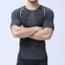 Short Sleeve Mens Professional Compression Tights Quick Dry Sports Breathable Bodybuilding Sportswear