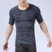 Short Sleeve Mens Professional Compression Tights Quick Dry Sports Breathable Bodybuilding Sportswear