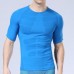 Short Sleeve Mens Professional Compression Tights Quick Dry Sports Breathable Bodybuilding Sportswear