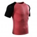 Mens Short Sleeve Tight Fitness T-shirt Elastic Quick Dry Sport Running T-Shirts Tops
