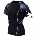 JACK CORDEE Sport Fitness Men's Leisure Printing Round Collar Short Sleeved T-shirt Fast Dry Breatha