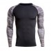 Mens Fitness Tight Quick Drying Sport Long Sleeve T-shirt Training Running Tops