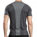 Mens Casual Quick Drying Breathable Sport T-shirt Reflective Stripe Fitness O-neck Jogging Tops Tees