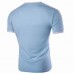 Mens Sports Style Slim Fit V Neck Tshirts Reindeer Embroidery Short Sleeved T Shirts Base Shirts