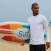Mens Summer Beach Long Sleeve Breathable Surfing Swimwear Tops