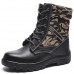 TENGOO Winter Mens Camouflage Steel toe Fur Lined work Ankle boots Labor Safety Shoes Work Shoes Waterproof