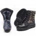 TENGOO Winter Mens Camouflage Steel toe Fur Lined work Ankle boots Labor Safety Shoes Work Shoes Waterproof