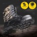 TENGOO Winter Mens Camouflage Steel toe Fur Lined work Ankle boots Labor Safety Shoes Work Shoes Waterproof