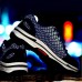 TENGOO 703 Men's Ultralight Safety Shoes Work Shoes Fluorescent Anti-slip Anti-Collision Steel Toe Running Shoes
