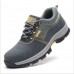 TENGOO Outdoor Mens Safety Shoes Summer Breathable Steel Toe Work Boots Hiking Climbing Working Shoes