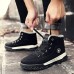Outdoor Winter Men Cotton Shoes Plus Cashmere Warm Casual High Thickened Snow Boots