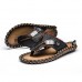 S-420502  The First Layer Of Leather Handmake Men's Sandals Slippers Summer Personality Beach Shoe