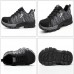 TENGOO 536 Men's Ultralight Safety Shoes Work Shoes Mesh Anti-slip Anti-Collision Steel Toe Sports Running Shoes