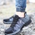 TENGOO 536 Men's Ultralight Safety Shoes Work Shoes Mesh Anti-slip Anti-Collision Steel Toe Sports Running Shoes
