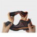 TENGOO Steel Toe Safety Shoes Labor Insurance Shoes Anti-Smashing Non-Slip Outdoor Hiking Work Shoes