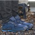 TENGOO Safety Shoes Non-Slip Anti-Smashing Steel Toe Work Shoes Waterproof Hiking Camping Fishing Shoes