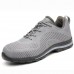 TENGOO Safety Shoes Non-Slip Anti-Smashing Steel Toe Work Shoes Waterproof Hiking Camping Fishing Shoes