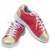 Newly Fashion Women Red Bowling Shoes Leather Shoes Casual Sport Mixed Color Shoes Sneakers