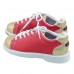 Newly Fashion Women Red Bowling Shoes Leather Shoes Casual Sport Mixed Color Shoes Sneakers
