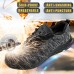 TENGOO Safety Shoes Work Shoes Waterproof Breathable Ultralight Steel Toe Running Outdoor Sports Shoes