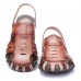 Men's Beach Sandals Summer Slippers Soft Flat-bottomed Slippers Microfiber Shoe Size 6.5-11.5
