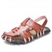 Men's Beach Sandals Summer Slippers Soft Flat-bottomed Slippers Microfiber Shoe Size 6.5-11.5