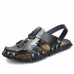 Men's Beach Sandals Summer Slippers Soft Flat-bottomed Slippers Microfiber Shoe Size 6.5-11.5