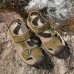 TK-50 Summer Men Genuine Leather Cowhide Beach Shoes Casual Suede Leather Sandals Slippers