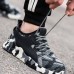 TENGOO Steel Toe Men's Safety Shoes Anti-Smashing Non-Slip Soft Work Shoes Hiking Running Sneakers