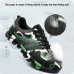 TENGOO Men's Safety Shoes Steel Toe Work Shoes Breathable Non-Slip Anti-smashing Running Hiking Shoes