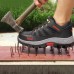 TENGOO Men's Waterproof Steel Toe Work Shoes Safety Shoes Hiking Camping Non-Slip Sneakers Casual Shoes