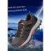 TENGOO Men's Waterproof Steel Toe Work Shoes Safety Shoes Hiking Camping Non-Slip Sneakers Casual Shoes