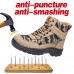 TENGOO Steel Toe Safety Shoes Labor Insurance Shoes Waterproof Anti-Smashing Non-Slip Outdoor Hiking Work Shoes