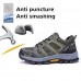 TENGOO Safety Shoes Steel Toe Work Shoes Non-Slip Hiking Shoes Men's Fashion Sneakers