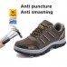 TENGOO Men's Safety Shoes Steel Toe Work Shoes Running Hiking Sneakers Non-Slip Waterproof
