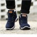 Men's Winter Fur Warm Outdoor Non-slip Sneakers Suede High Top Snow Ankle Boots