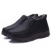 Boots Men Winter Fur Warm Shoes Snow Ankle Thicken Winter Sports Sneakers Cotton Leather