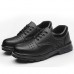 TENGOO Men's Work Shoes Anti-Smashing Hard Safety Shoes Steel Toe Keep Warm Waterproof Sneakers