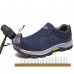 TENGOO Men's Casual Safety Shoes Steel Toe Breathable Work Boots Hiking Climbing Shoes
