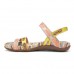Women's Flat Leather Sandals Summer Low Heel Buckle Handmade Outdoor Lightweight Beach Sandals