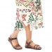 Women's Flat Leather Sandals Summer Low Heel Buckle Handmade Outdoor Lightweight Beach Sandals