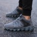 R345 Outdoor Men's Breathable Shock Absorbing Suede Trekking Runners Shoes Sneakers