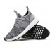 Men Korean Flying Woven Sneakers Breathable Light Increasing Height Running Shoes