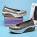 Mesh Rocker Sole Shoes Health Shoes Slip On Athletic Casual Round Toe Sport