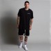 Men Sport Shorts Athletic Short with Pockets Polyester Ball Games Exercise Shorts Elastic Waist New Mesh Fitness Shorts